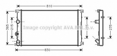 AVA QUALITY COOLING rt2276 -  Радиатор, охлаждение двигателя